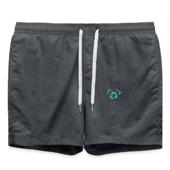 Haches et bouclier viking - Vikings - Short de bain - charbon - Devant - AI Model Male 185 light (185cm)