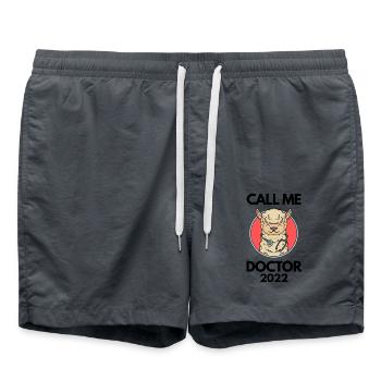 Doktorarbeit Promotion Doktortitel 2022 Doktor - Badeshorts - Anthrazit - Vorne - AI Model Male 185 light (185cm)