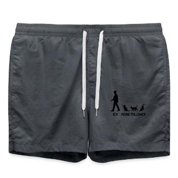 Ich Meine Follower Katzen Züchter Katze Kitten - Badeshorts - Anthrazit - Vorne - AI Model Male 185 light (185cm)