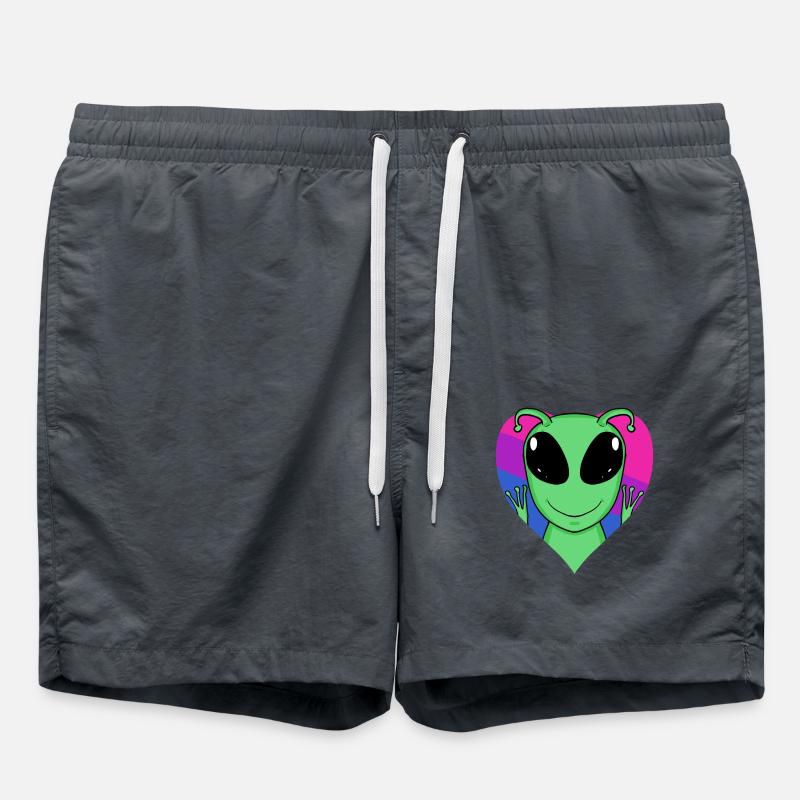 Bisexual Extraterrestrial Life Gift - Swim Trunks - anthracite