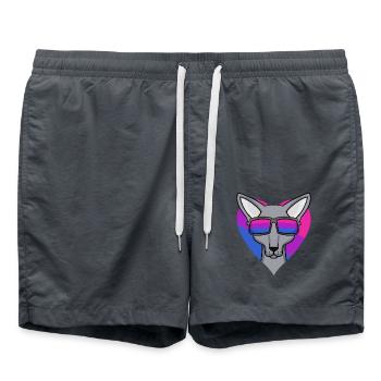 Cadeau bisexuel Sphynx Cat - Short de bain - charbon - Devant - AI Model Male 185 light (185cm)