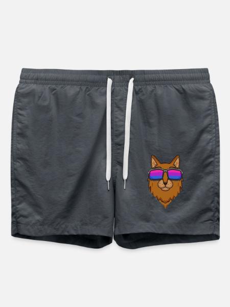 Bisexual Somali Cat Gift - Swim Trunks - anthracite