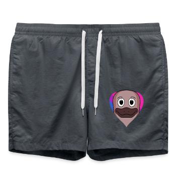 Cadeau d’ornithorynque bisexuel - Short de bain - charbon - Devant - AI Model Male 185 light (185cm)