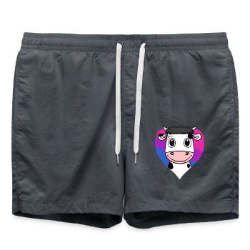 Bisexuell Kuh Geschenk - Badeshorts - Anthrazit - Vorne - AI Model Male 185 light (185cm)