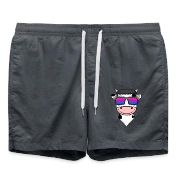 Bisexuell Kuh Geschenk - Badeshorts - Anthrazit - Vorne - AI Model Male 185 light (185cm)