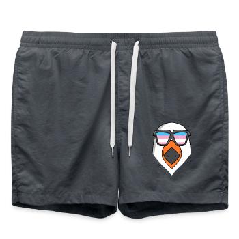 Cadeau transgenre transsexuel de mouette - Short de bain - charbon - Devant - AI Model Male 185 light (185cm)