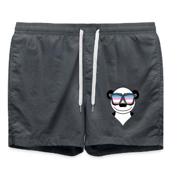 Cadeau de panda transsexuel transgenre - Short de bain - charbon - Devant - AI Model Male 185 light (185cm)