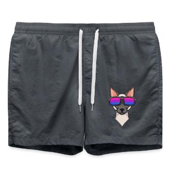 Bisexual Siamese Cat Cat Gift - Swim Trunks - anthracite - Front - AI Model Male 185 light (185cm)