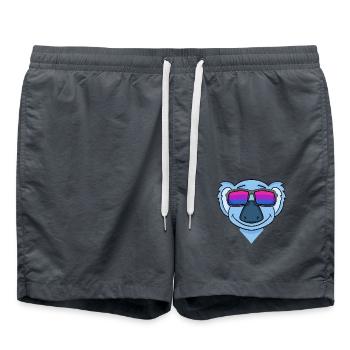 Bisexuell Koala Bisexualität Geschenk - Badeshorts - Anthrazit - Vorne - AI Model Male 185 light (185cm)