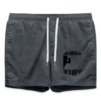Escalade Mme Bloc Alpinisme Filles Randonnée - Short de bain - charbon - Devant - AI Model Male 185 light (185cm)