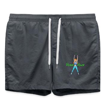 Pound Power - Pound Fitness - Short de bain - charbon - Devant - AI Model Male 185 light (185cm)