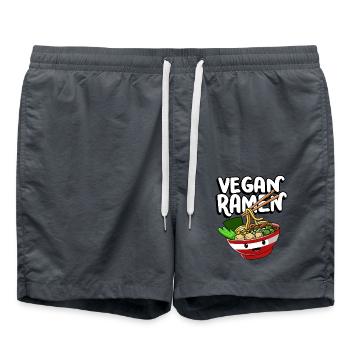 Sell My Soul For Ramen Bowl | Ramen Lover Shirt | - Swim Trunks - anthracite - Front - AI Model Male 185 light (185cm)