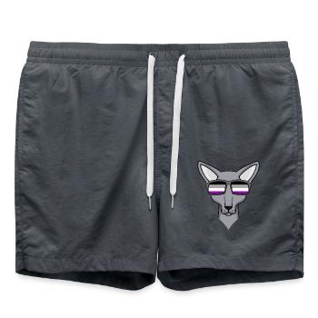 Asexuel Lgbt Sphynx Chat Asexualité - Short de bain - charbon - Devant - AI Model Male 185 light (185cm)