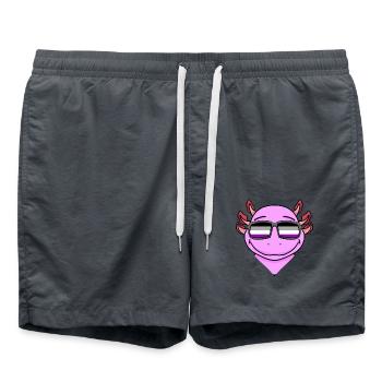 Asexuell Lgbt Axolotl Asexualität - Badeshorts - Anthrazit - Vorne - AI Model Male 185 light (185cm)