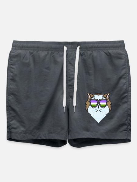 Genderqueer Chat Lgbt Chat Persan - Short de bain - charbon