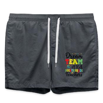 Dream Team aka Lehrer der vierten Klasse - Badeshorts - Anthrazit - Vorne - AI Model Male 185 light (185cm)