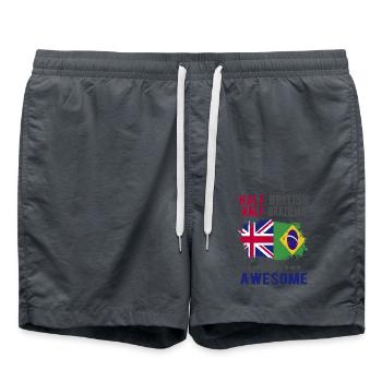 Moitié britannique moitié brésilien - Short de bain - charbon - Devant - AI Model Male 185 light (185cm)