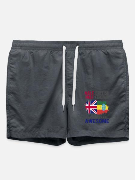 Half British Half Ethiopian - Swim Trunks - anthracite