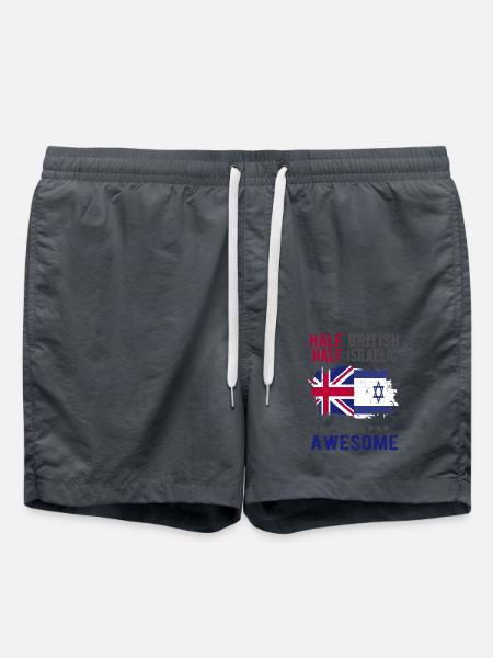 Half British Half Isreali - Swim Trunks - anthracite