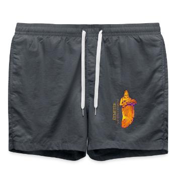 Déesse de la moisson - Déméter - Short de bain - charbon - Devant - AI Model Male 185 light (185cm)