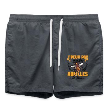 Je Peux Pas J'ai Des Abeilles À Élever - Short de bain - charbon - Devant - AI Model Male 185 light (185cm)