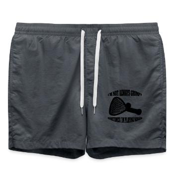 Squash Racquetball Players Squash Game Racquetball - Swim Trunks - anthracite - Front - AI Model Male 185 light (185cm)