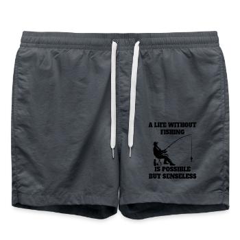 Pêche Pêcheur Pêche Pêche Hameçons de pêche - Short de bain - charbon - Devant - AI Model Male 185 light (185cm)
