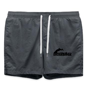 Erzgebirge ist meine Heimat - Badeshorts - Anthrazit - Vorne - AI Model Male 185 light (185cm)