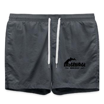 Erzgebirge ist meine Heimat - Badeshorts - Anthrazit - Vorne - AI Model Male 185 light (185cm)