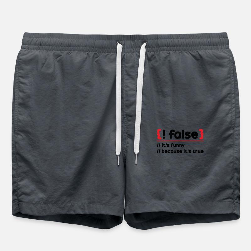 Programmer Programming Software Coding Encoder - Swim Trunks - anthracite