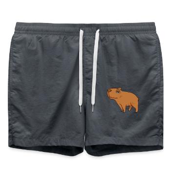 Capybara Wasserschwein - Short de bain - charbon - Devant - AI Model Male 185 light (185cm)