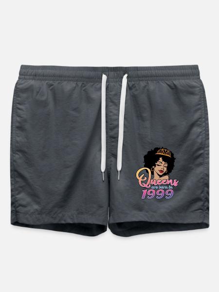 1999 Königin 25. Geburtstag für Frauen, 25 Jahre alt - Badeshorts - Anthrazit