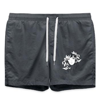 Manga Anime Koi - Short de bain - charbon - Devant - AI Model Male 185 light (185cm)