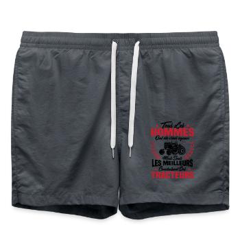 Les meilleurs conduisent des tracteurs Cadeau - Short de bain - charbon - Devant - AI Model Male 185 light (185cm)