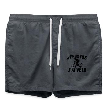 Je Peux Pas J'ai Vélo De Route Vtt Sport Cycliste - Short de bain - charbon - Devant - AI Model Male 185 light (185cm)