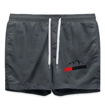 Arzgebirg Berg Wandern - Badeshorts - Anthrazit - Vorne - AI Model Male 185 light (185cm)