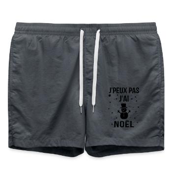 Je peux Pas j'ai noël - Short de bain - charbon - Devant - AI Model Male 185 light (185cm)