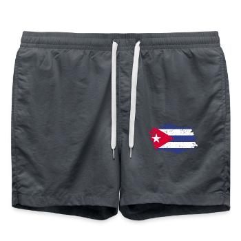 Cuba Flag Grunge Cuba Flag - Short de bain - charbon - Devant - AI Model Male 185 light (185cm)
