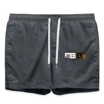 Bête de fitness - Short de bain - charbon - Devant - AI Model Male 185 light (185cm)