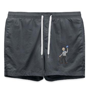 Vieux Suédois - Short de bain - charbon - Devant - AI Model Male 185 light (185cm)