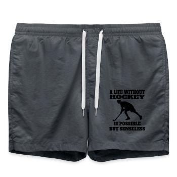 Joueur de hockey sur gazon Hockey cadeau hockey sur gazon - Short de bain - charbon - Devant - AI Model Male 185 light (185cm)