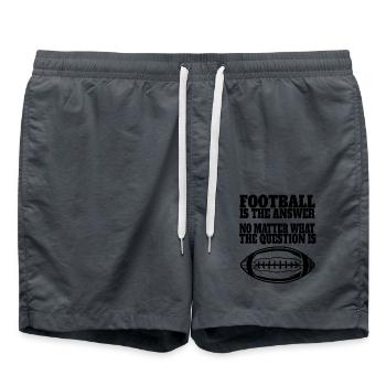 Entraîneur de football américain - Short de bain - charbon - Devant - AI Model Male 185 light (185cm)