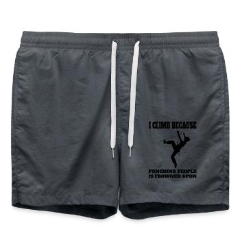 Escalade Montagne Bloc Montagnes Alpinisme Randonnée - Short de bain - charbon - Devant - AI Model Male 185 light (185cm)