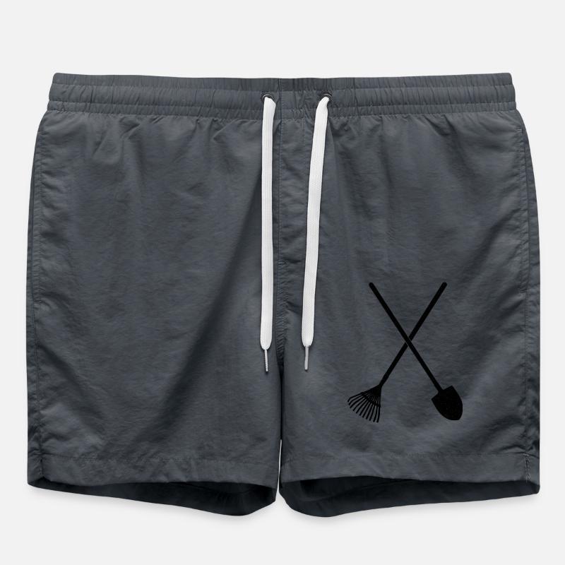 Shovel and rake - Swim Trunks - anthracite
