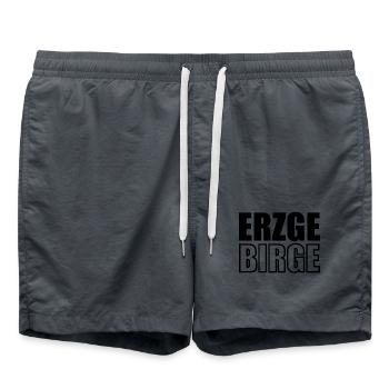 Erzgebirge meine Heimat - Badeshorts - Anthrazit - Vorne - AI Model Male 185 light (185cm)