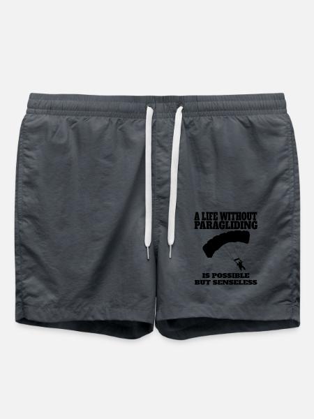 Paragleiter Gleitschirmfliegen Paragliding - Badeshorts - Anthrazit