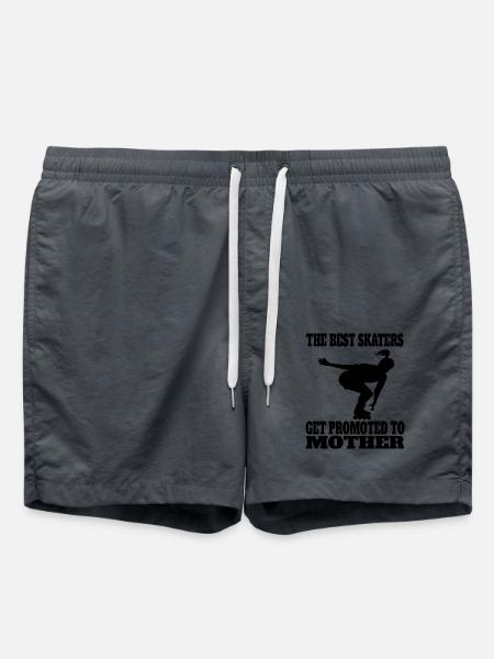 Rollschuh Mutter Skaterin Geschenk Inline skaten - Badeshorts - Anthrazit