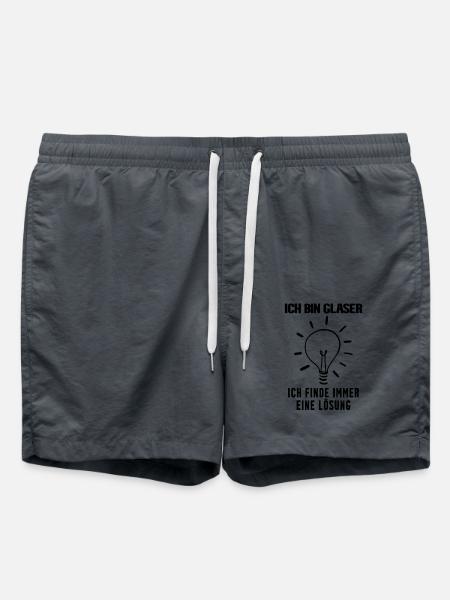 Glaser Beruf Ausbildung - Badeshorts - Anthrazit