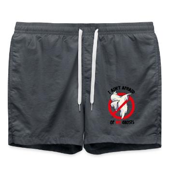 I AIN'T AFRAID OF NO GHOSTS Dabbing Ghost - Badeshorts - Anthrazit - Vorne - AI Model Male 185 light (185cm)