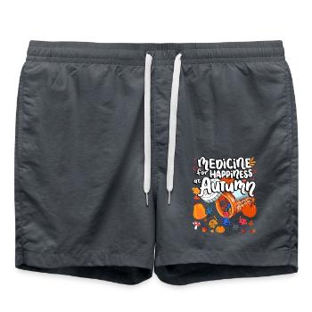 Medizin Für Das Glück Bei Autumn Cat Gummies - Badeshorts - Anthrazit - Vorne - AI Model Male 185 light (185cm)